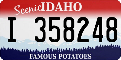 ID license plate I358248