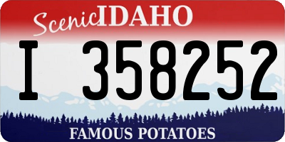 ID license plate I358252