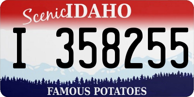 ID license plate I358255