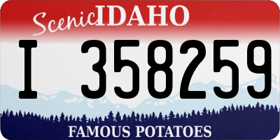 ID license plate I358259