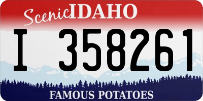 ID license plate I358261