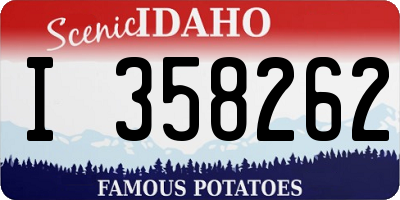 ID license plate I358262