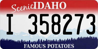 ID license plate I358273