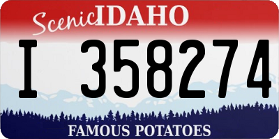 ID license plate I358274