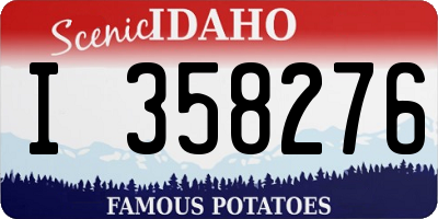 ID license plate I358276