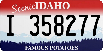 ID license plate I358277