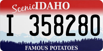 ID license plate I358280