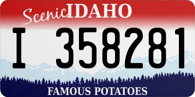 ID license plate I358281
