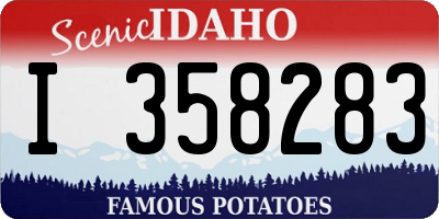 ID license plate I358283
