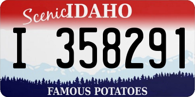 ID license plate I358291