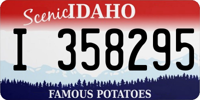 ID license plate I358295