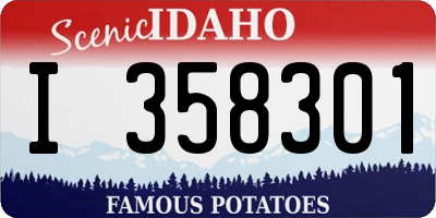 ID license plate I358301