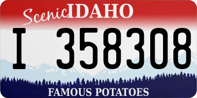 ID license plate I358308