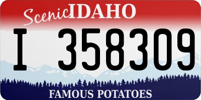 ID license plate I358309