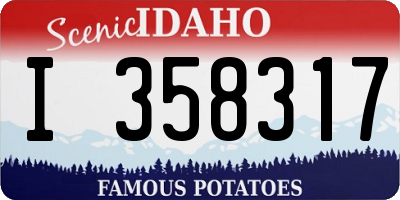 ID license plate I358317