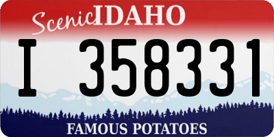 ID license plate I358331