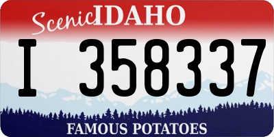 ID license plate I358337