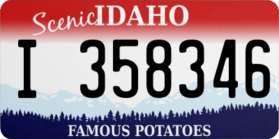 ID license plate I358346