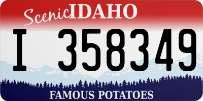 ID license plate I358349