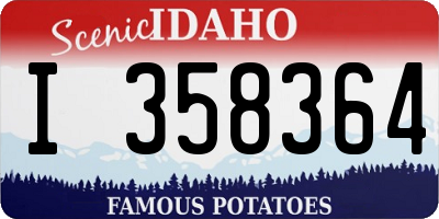 ID license plate I358364