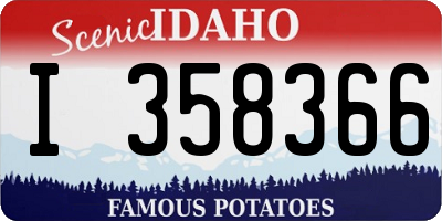 ID license plate I358366
