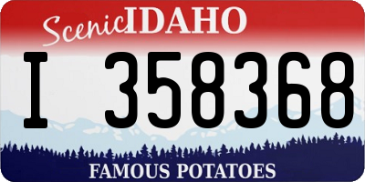 ID license plate I358368