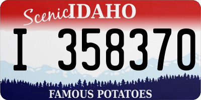 ID license plate I358370