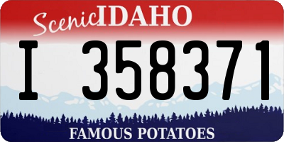 ID license plate I358371