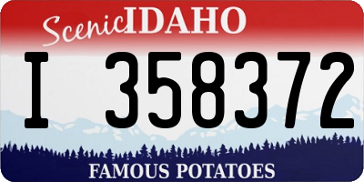 ID license plate I358372