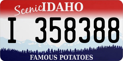 ID license plate I358388