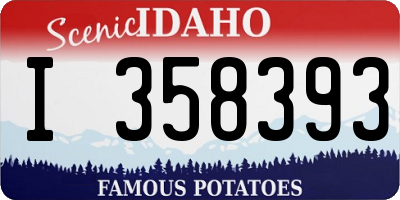 ID license plate I358393