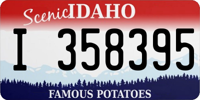 ID license plate I358395