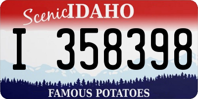 ID license plate I358398