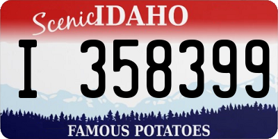 ID license plate I358399