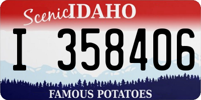 ID license plate I358406