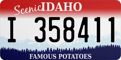 ID license plate I358411