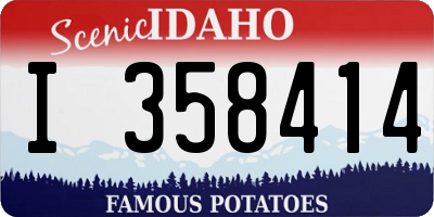 ID license plate I358414