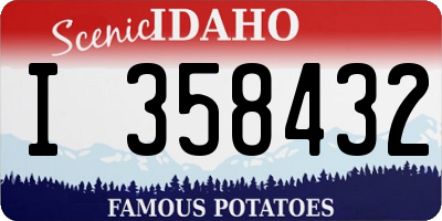 ID license plate I358432