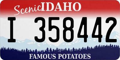 ID license plate I358442