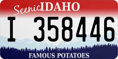 ID license plate I358446
