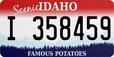 ID license plate I358459