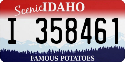 ID license plate I358461