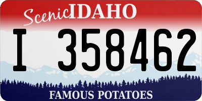 ID license plate I358462