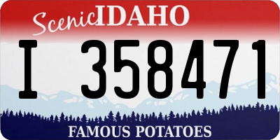 ID license plate I358471
