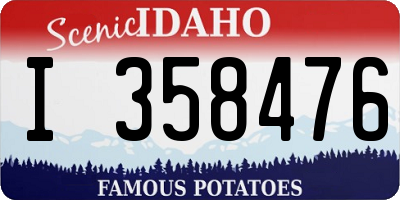 ID license plate I358476