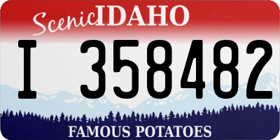 ID license plate I358482