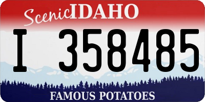 ID license plate I358485