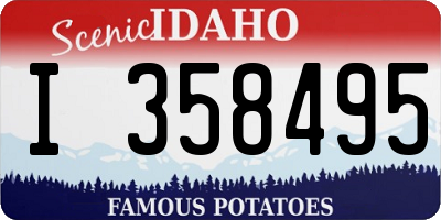 ID license plate I358495