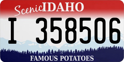 ID license plate I358506
