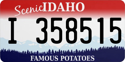 ID license plate I358515